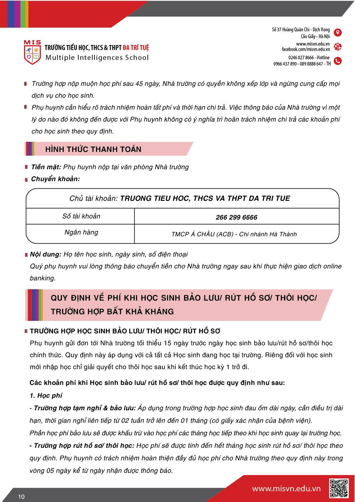 Thông tin tuyển sinh Tiểu học năm học 2026-2027