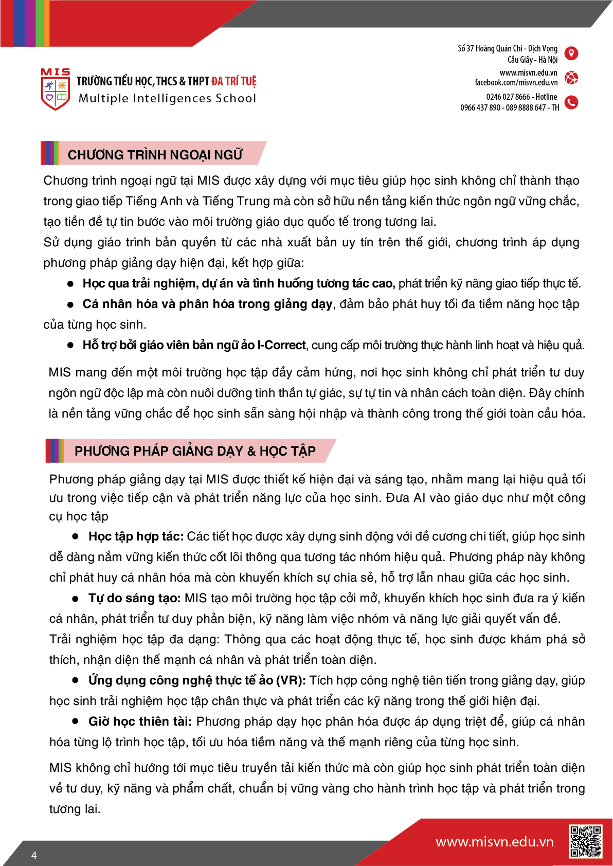 Thông tin tuyển sinh Tiểu học năm học 2026-2027