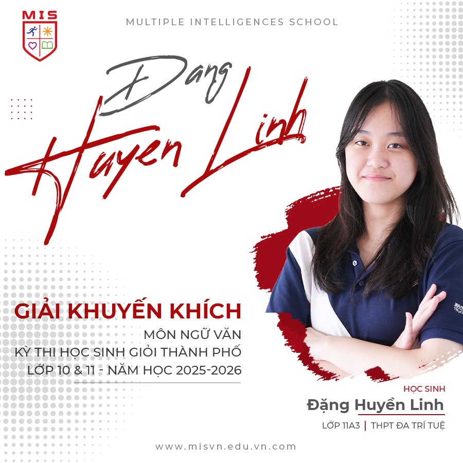 MIS GHI DẤU ẤN TẠI KỲ THI HỌC GIỎI KHỐI 10 & KHỐI 11 CẤP CỤM - NĂM HỌC 2025–2026