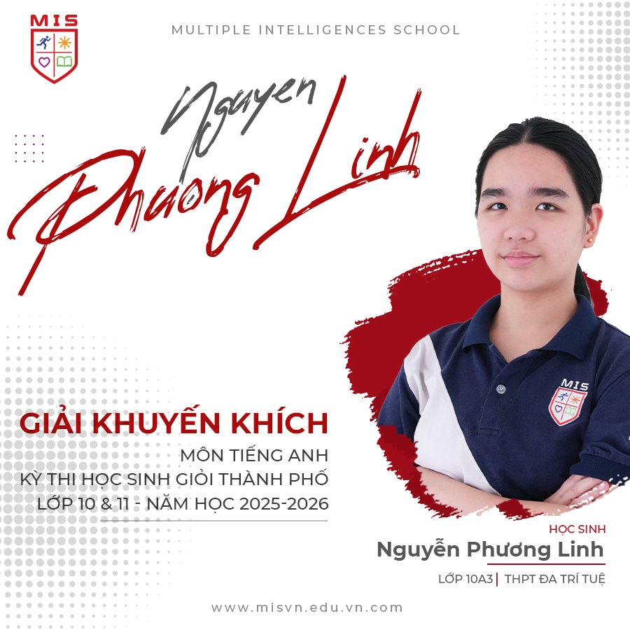 MIS GHI DẤU ẤN TẠI KỲ THI HỌC GIỎI KHỐI 10 & KHỐI 11 CẤP CỤM - NĂM HỌC 2025–2026