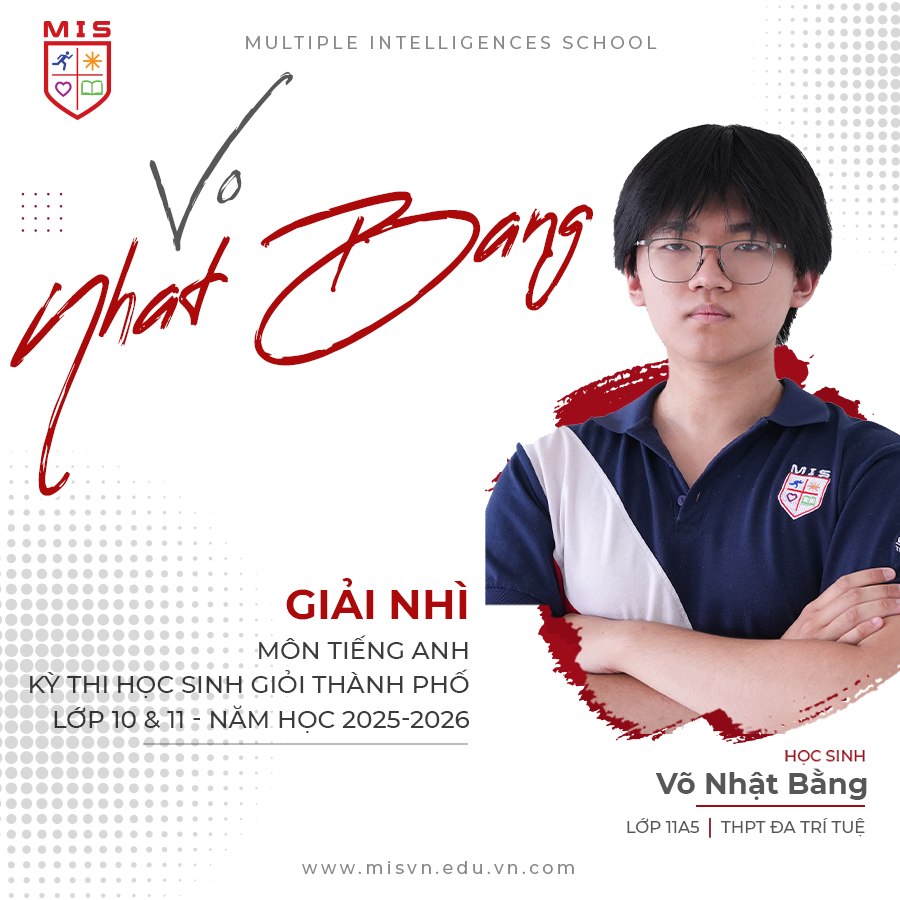 MIS VINH DANH HỌC SINH LÊ KHÁNH HOÀ ĐẠT GIẢI VÀNG CUỘC THI GIẢ LẬP DOANH NGHIỆP CHÂU Á 2026