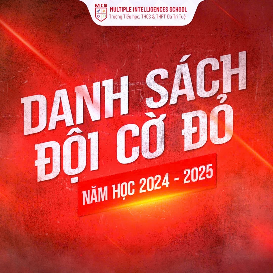 DANH SÁCH ĐỘI CỜ ĐỎ NĂM HỌC 2024-2025