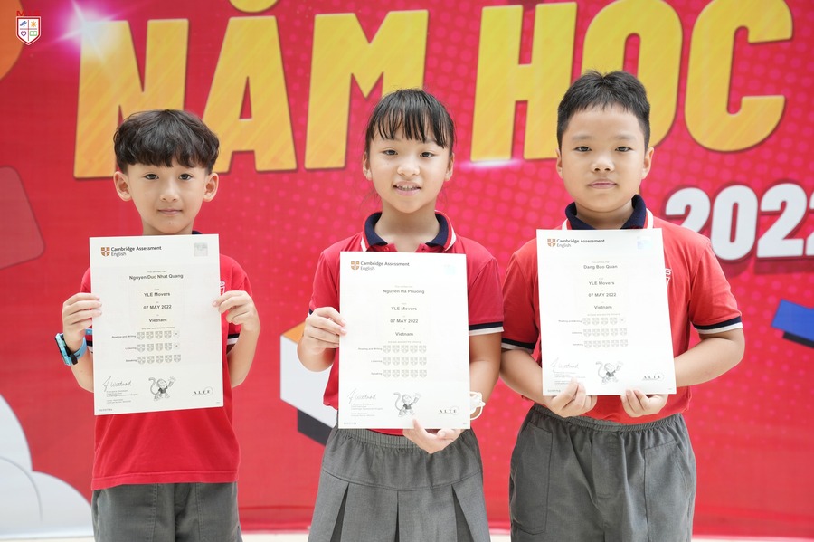 KẾT QUẢ TIẾNG ANH QUỐC TẾ – CAMBRIDGE YLE & TOEFL PRIMARY CHALLENGE