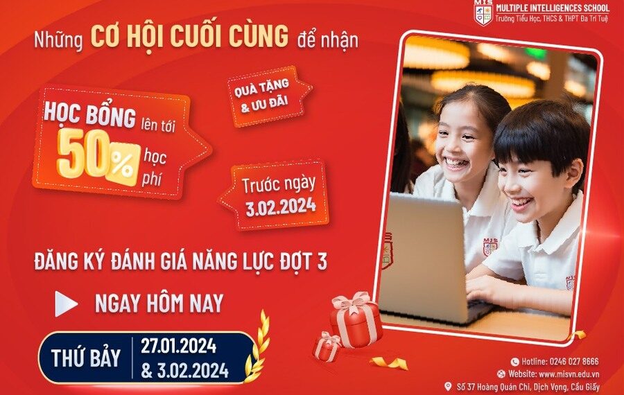 SOS – SẮP HẾT HẠN ƯU ĐÃI CƠ HỘI CUỐI CÙNG NHẬN HỌC BỔNG GIAI ĐOẠN 1