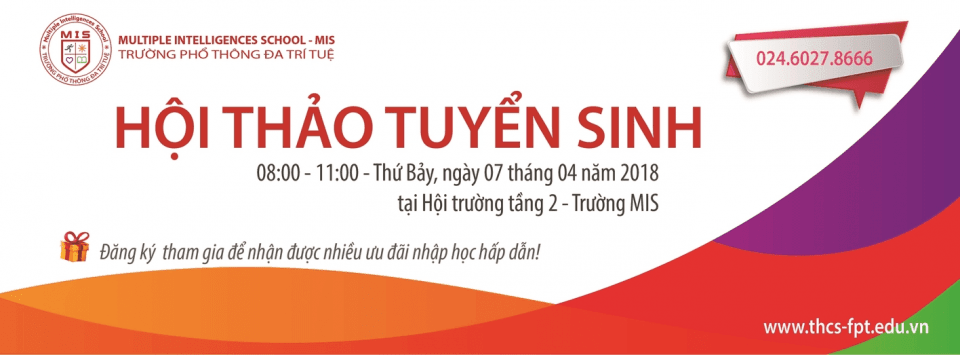 Thông báo hội thảo tuyển sinh năm học 2018-2019
