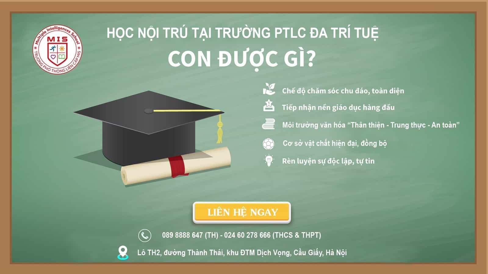 MIS – Môi trường giáo dục Nội trú hướng tới toàn quốc