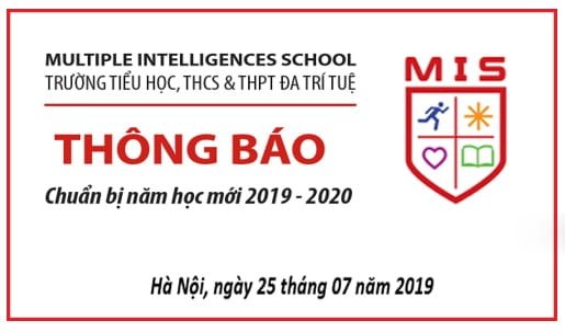 Thông báo: Chuẩn bị năm học mới 2019 – 2020