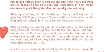 CON TẶNG GÌ CHO BA – NGOÀI NHỮNG MÓN QUÀ TRONG HỘP GIẤY?