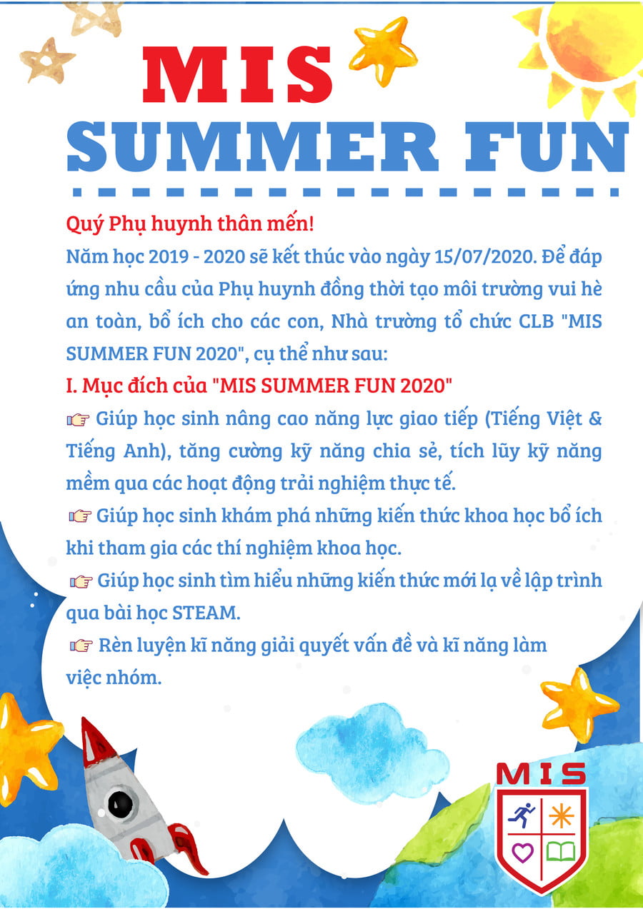 CLB HÈ, MIS SUMMER FUN