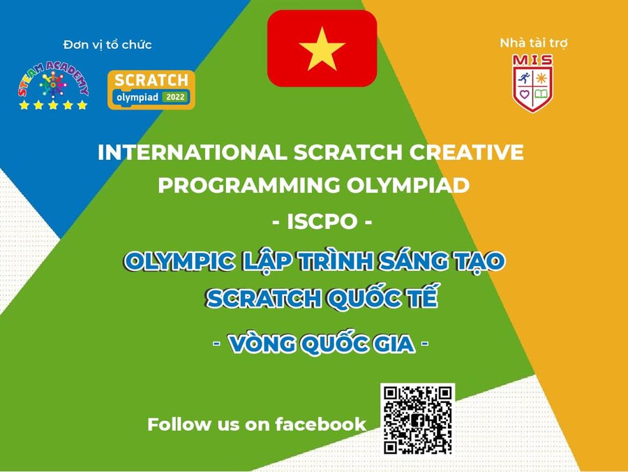 SCRATCH OLYMPIAD – VÒNG QUỐC GIA 2022 – MIS – ĐƠN VỊ TÀI TRỢ ISCPO
