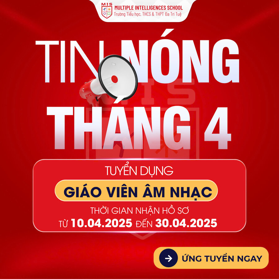 THÔNG BÁO TUYỂN DỤNG GIÁO VIÊN ÂM NHẠC THCS & THPT NĂM HỌC 2025-2026