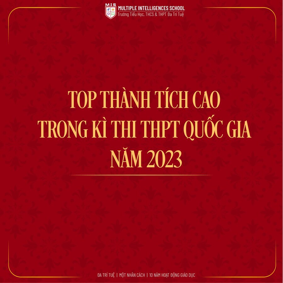 THÀNH TÍCH MISERS TRONG KỲ XÉT TUYỂN VÀO ĐẠI HỌC NĂM HỌC 2022 – 2023