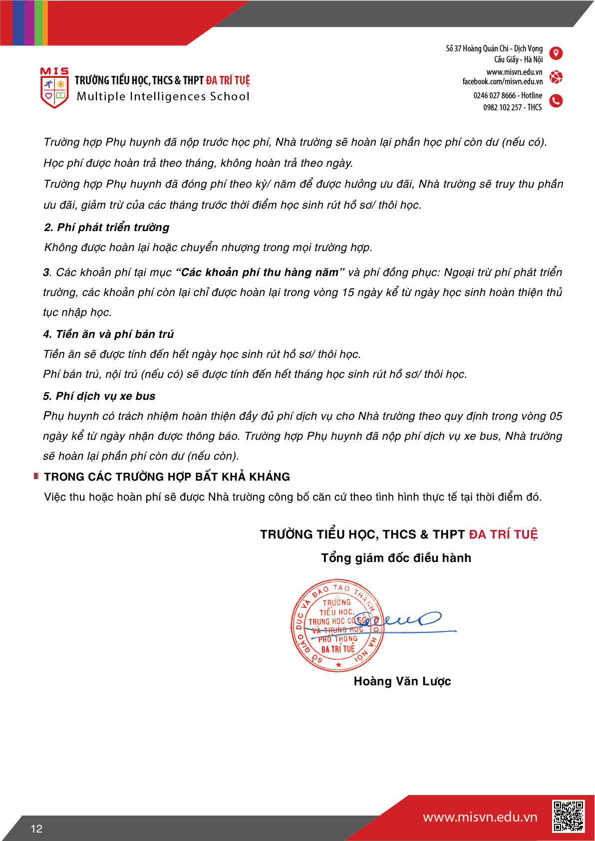 Thông tin tuyển sinh Trung học cơ sở năm học 2026-2027