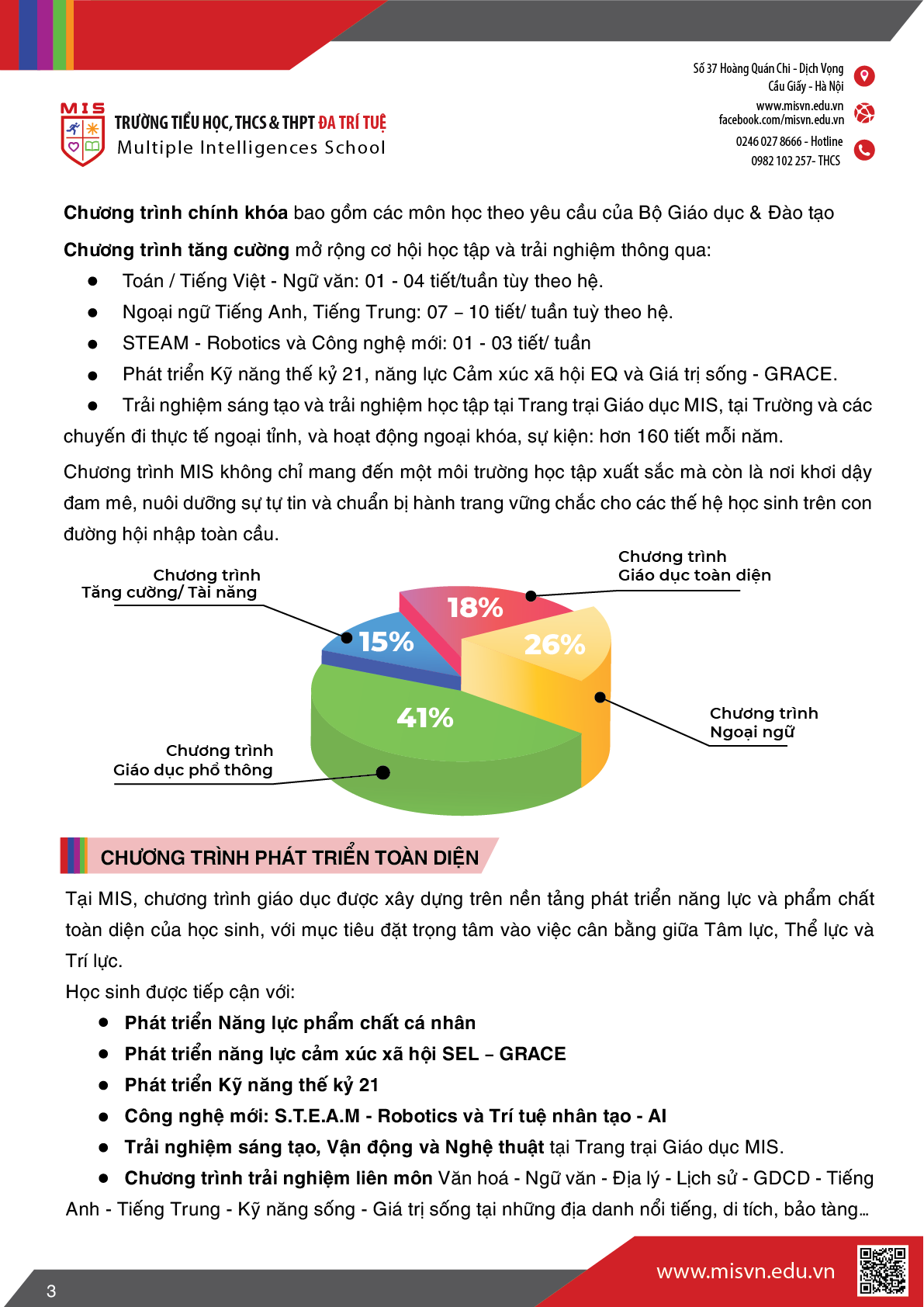 Thông tin tuyển sinh Trung học cơ sở năm học 2026-2027