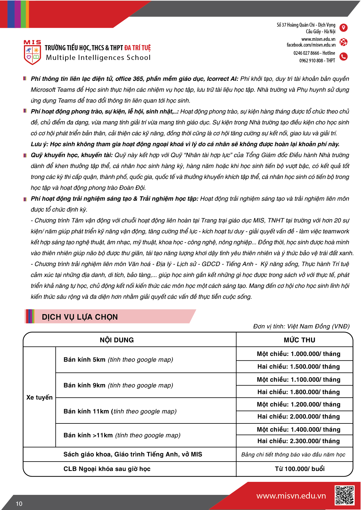 Thông tin tuyển sinh Trung học phổ thông năm học 2026-2027
