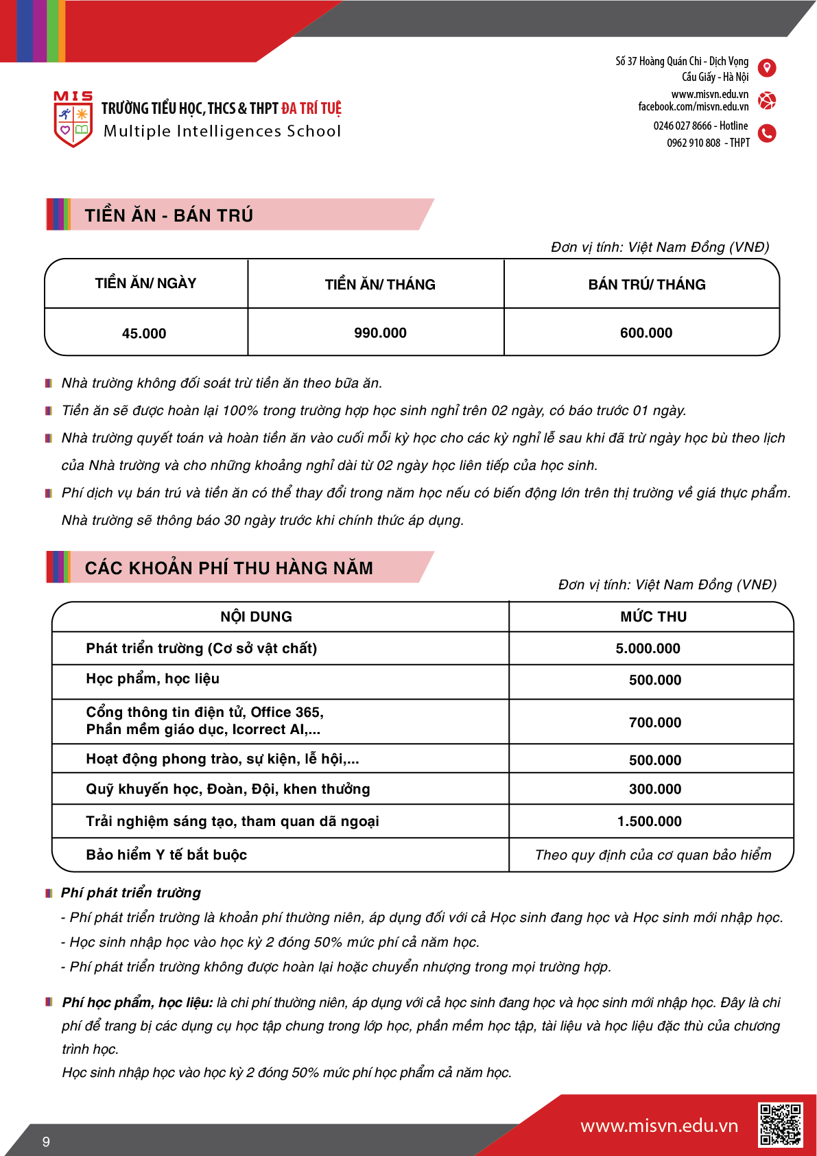 Thông tin tuyển sinh Trung học phổ thông năm học 2026-2027